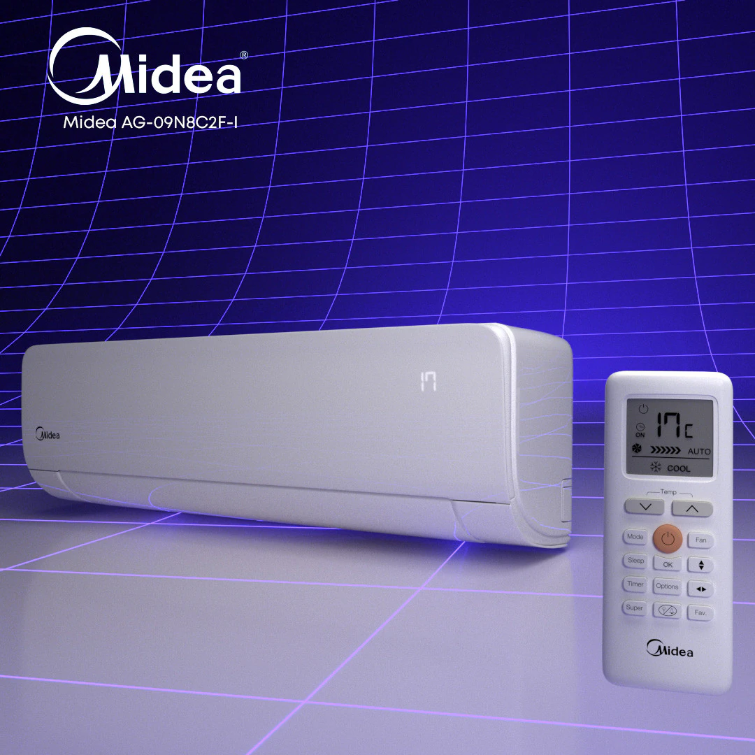 Air conditioning Midea AG-09N8C2F-I 3D Model .c4d .max .obj .3ds .fbx .stl .blend 
