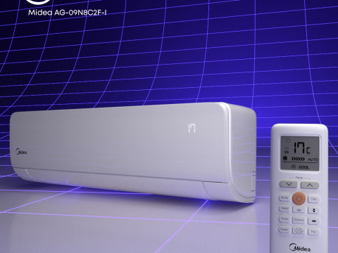 Air conditioning Midea AG-09N8C2F-I 3D Model