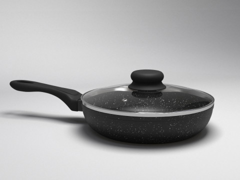Frying pan 26cm 3D Modell