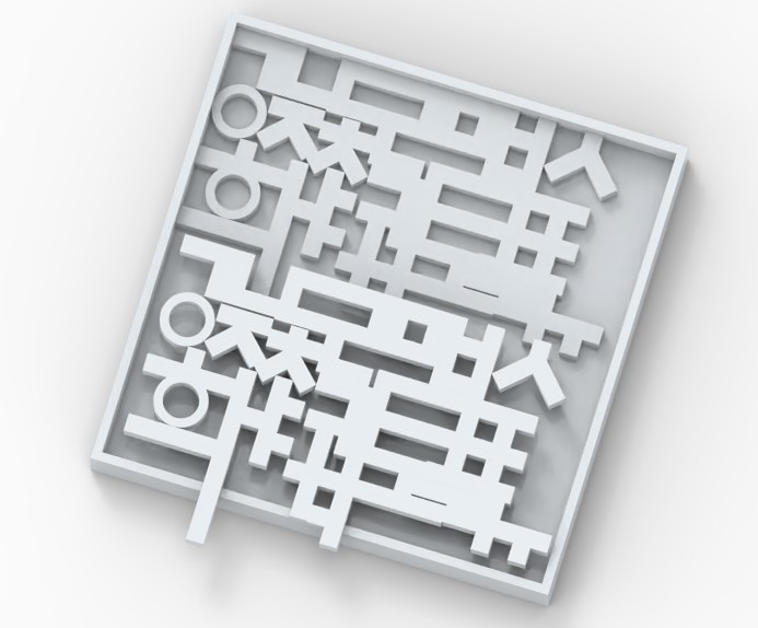 Korean Puzzle 3D Print Model .c4d .max .obj .3ds .fbx .stl .blend 