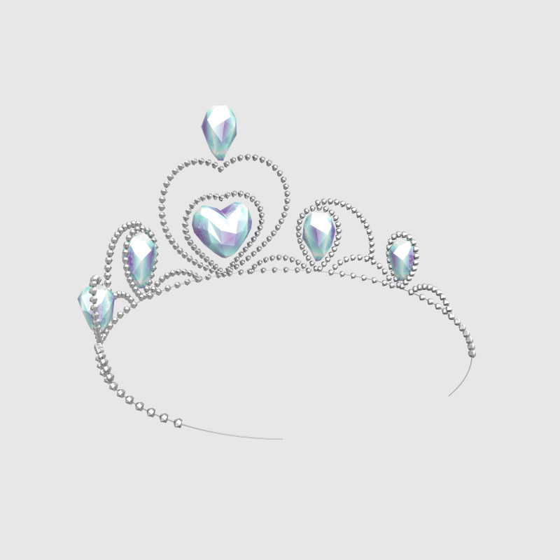 Queen crown Model 3D .c4d .max .obj .3ds .fbx .stl .blend 