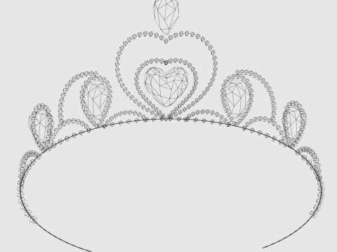 Queen crown Model 3D