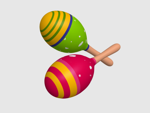 Maracas 3D 模型