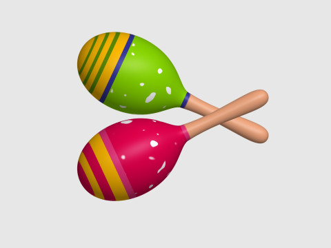 Maracas Modelo 3D
