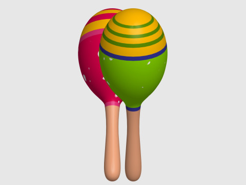 Maracas Modelo 3D