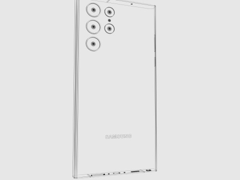 Smartphone S23 Ultra Modèle 3D