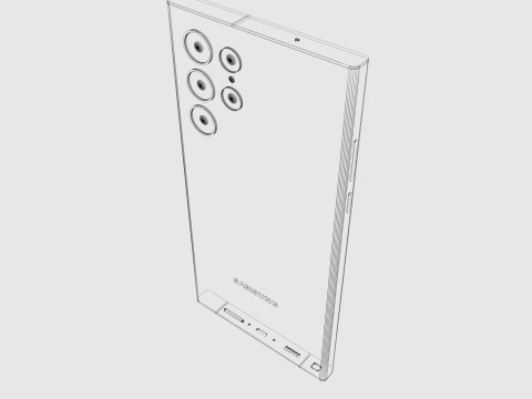Smartphone S23 Ultra Modèle 3D