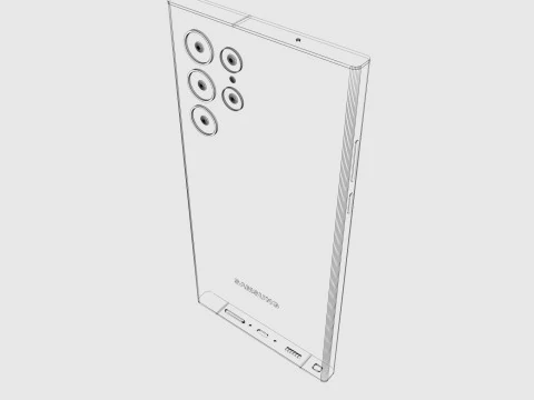 Smartphone S23 Ultra 3D Model