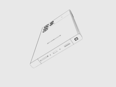 Smartphone S23 Ultra 3D Model