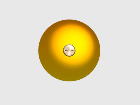 Yellow Christmas Ball 3D Model