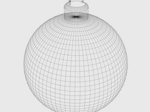 Yellow Christmas Ball 3Dモデル
