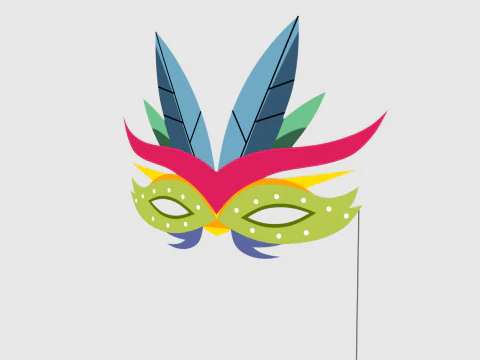 Maschera di Carnevale Modello 3D