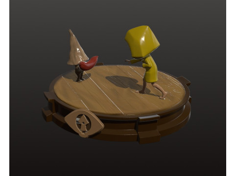 SIX HUNGRY - LITTLE NIGHTMARE DIORAMA Modèles 3D en vedette