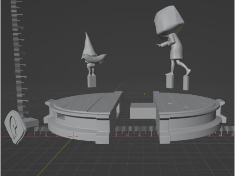 SIX HUNGRY - LITTLE NIGHTMARE DIORAMA STL Pre-support Lychee Modello di stampa 3D