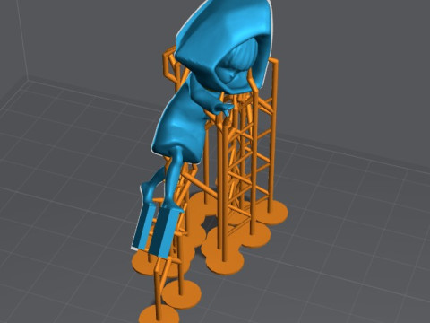 SIX HUNGRY - LITTLE NIGHTMARE DIORAMA STL Pre-support Lychee Modello di stampa 3D