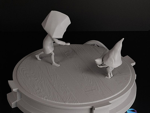 SIX HUNGRY - LITTLE NIGHTMARE DIORAMA STL Pre-support Lychee Modello di stampa 3D