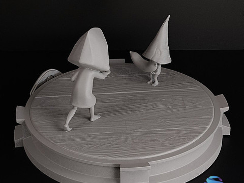 SIX HUNGRY - LITTLE NIGHTMARE DIORAMA STL Pre-support Lychee Modello di stampa 3D