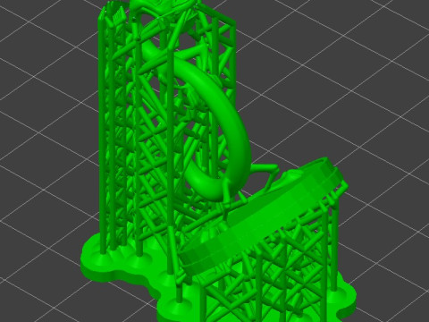 MUSHU FIGURE BUST MULAN pre supported SLA 3D-printmodel