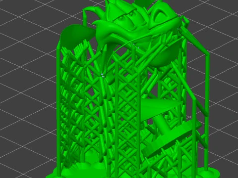 MUSHU FIGURE BUST MULAN pre supported SLA 3D Print Model