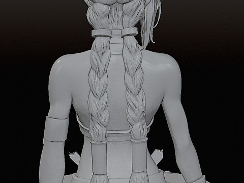Bust of Jinx Arcane - STL Pre-support Lychee 3D-Druckmodell