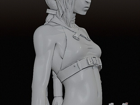 Bust of Jinx Arcane - STL Pre-support Lychee 3D-Druckmodell