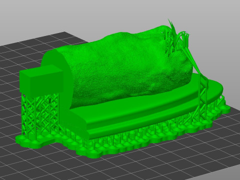 LION KING DIORAMA - Cutted pre supported SLA 3D printmodel