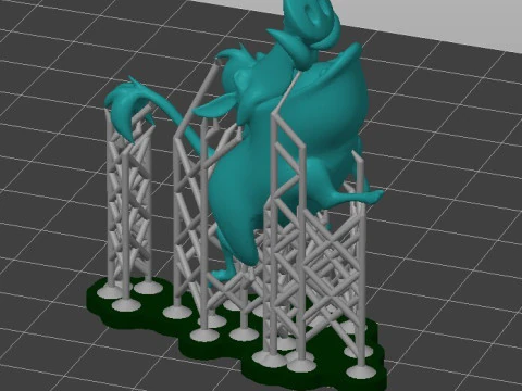 LION KING DIORAMA - Cutted pre supported SLA 3D Print Model