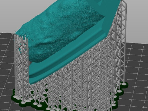 LION KING DIORAMA - Kesilmiş, önceden desteklenen SLA 3D Baskı Modeli