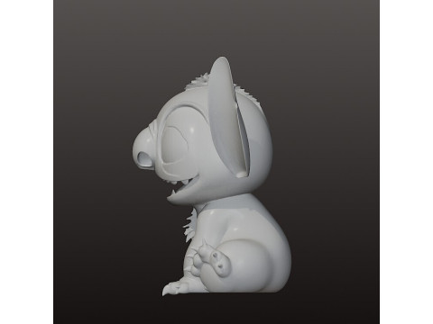 STL stich figure pre supported SLA 3D-printmodel