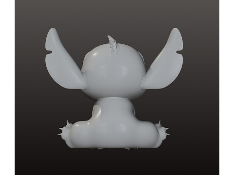 STL stich figure pre supported SLA 3D-printmodel
