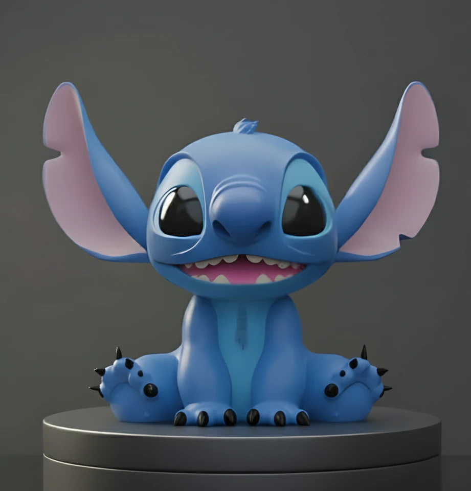 STL stich figure pre supported SLA 3D Print Model .c4d .max .obj .3ds .fbx .stl .blend 