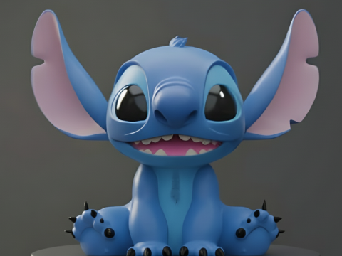 STL stich figure pre supported SLA Modello di stampa 3D