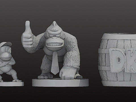 Donkey Kong Collection STL 3D-printmodel