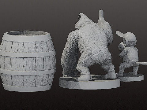 Donkey Kong Collection STL 3D-printmodel