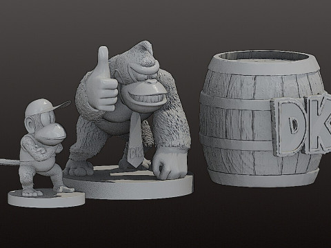 Donkey Kong Collection STL 3D-printmodel