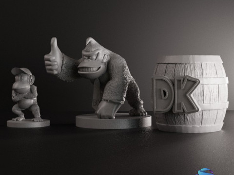 Donkey Kong Collection STL 3D Baskı Modeli