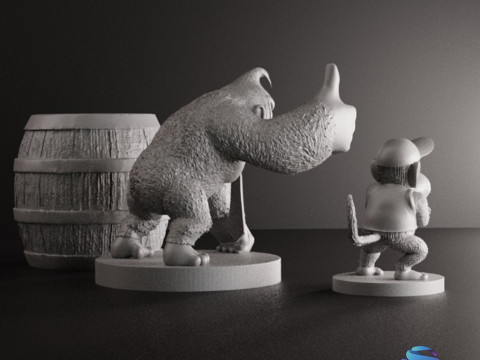 Donkey Kong Collection STL 3D Baskı Modeli