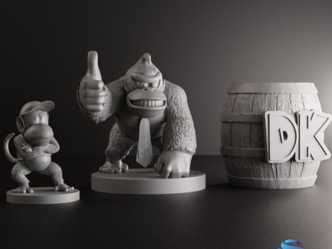 Donkey Kong Collection STL 3D Baskı Modeli