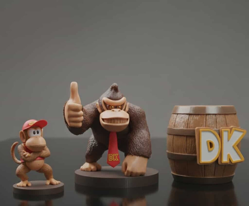 Coleção Donkey Kong STL Modelo de Impressão 3D .c4d .max .obj .3ds .fbx .stl .blend