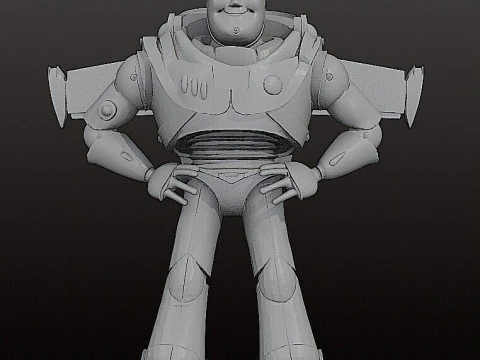 BUZZ LIGHTYEAR 18 cm - CUTTED Toy Story STL 3D Print Model
