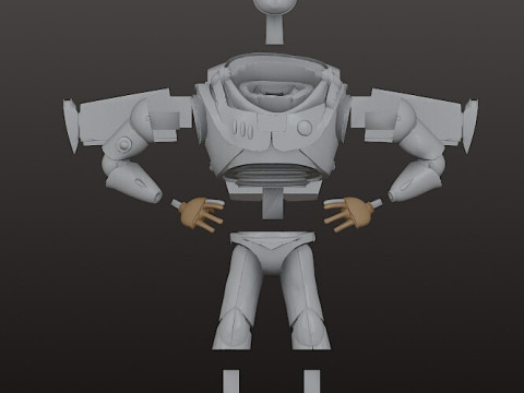 BUZZ LIGHTYEAR 18 cm - CUTTED Toy Story STL 3D Baskı Modeli
