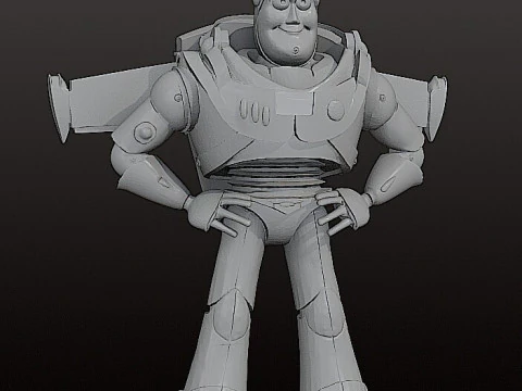 BUZZ LIGHTYEAR 18 cm - CUTTED Toy Story STL 3D Print Model