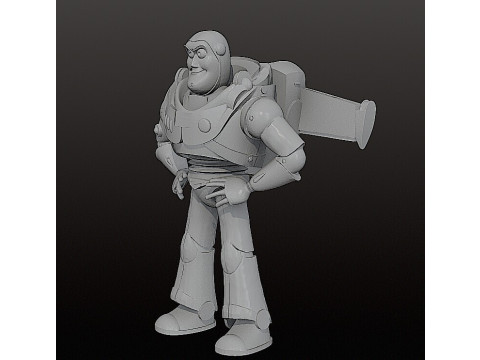 BUZZ LIGHTYEAR 18 cm - CUTTED Toy Story STL 3D Baskı Modeli