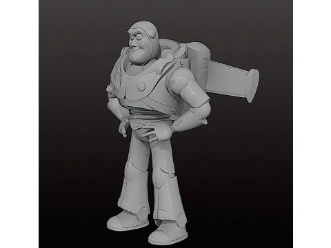 BUZZ LIGHTYEAR 18 cm - CUTTED Toy Story STL 3D Print Model