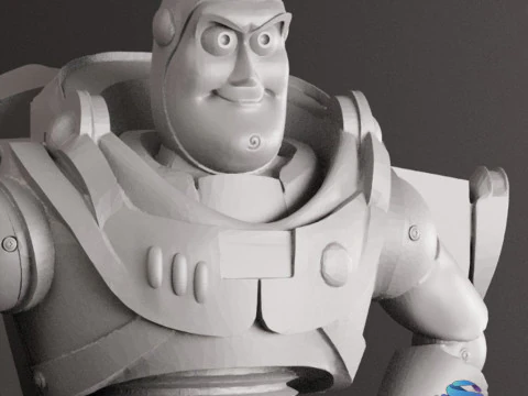 BUZZ LIGHTYEAR 18 cm - CUTTED Toy Story STL 3D Print Model