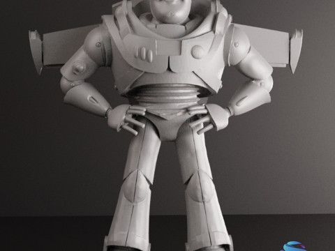 BUZZ LIGHTYEAR 18 cm - CUTTED Toy Story STL 3D Принт Модель