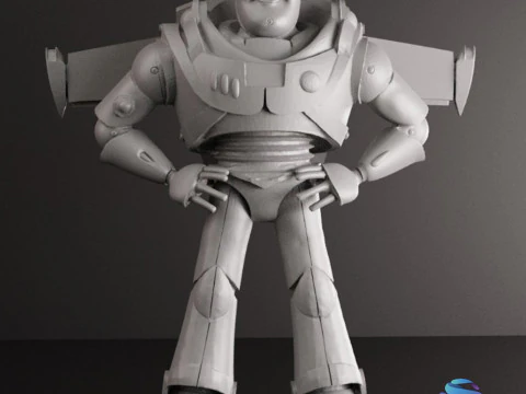 BUZZ LIGHTYEAR 18 cm - CUTTED Toy Story STL 3D Print Model