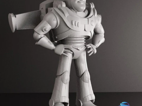 BUZZ LIGHTYEAR 18 cm - CUTTED Toy Story STL 3D Print Model