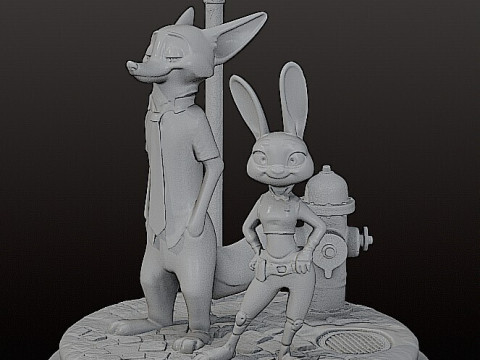 ZOOTOPIA DIORAMA - 3D Принт Модель