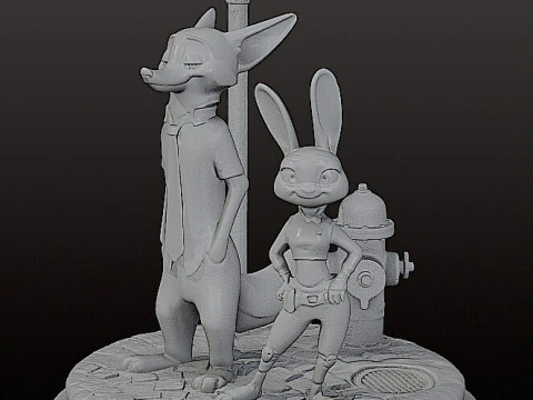 ZOOTOPIA DIORAMA - 3D Print Model